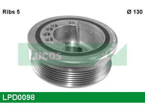 LUCAS ENGINE DRIVE LPD0098 skriemulys, alkūninis velenas 
 Diržinė pavara -> Dirželio skriemulys
60620395, 60620395, 80000927