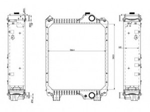 NRF 54081 radiatorius, variklio aušinimas
82027546, 82033774, 82033796, 87306756