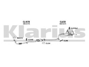 KLARIUS 210074U išmetimo sistema 
 Išmetimo sistema -> Išmetimo sistema, visa