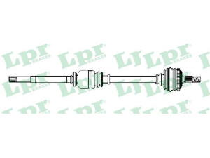 LPR DS52126 kardaninis velenas 
 Ratų pavara -> Kardaninis velenas
3273AC, 3273AE, 3273LP, 9637117880