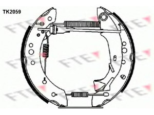 FTE TK2059 stabdžių trinkelių komplektas 
 Techninės priežiūros dalys -> Papildomas remontas
424202, 424218, 424233, 424202