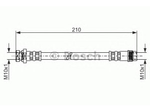 BOSCH 1 987 476 044 stabdžių žarnelė 
 Stabdžių sistema -> Stabdžių žarnelės
46211-00QAB, 77 01 050 073, 82 00 256 166