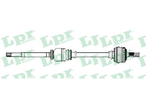 LPR DS52256 kardaninis velenas 
 Ratų pavara -> Kardaninis velenas
7711497233, 8200472158, 7711497233