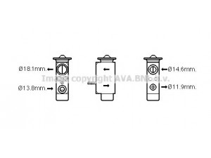 AVA QUALITY COOLING FD1492 išsiplėtimo vožtuvas, oro kondicionavimas 
 Oro kondicionavimas -> Vožtuvai
1695822, 1720823, AV6N19849AA, AV6N19849AB