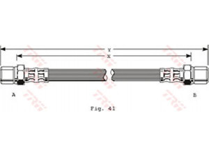 TRW PHA138 stabdžių žarnelė 
 Stabdžių sistema -> Stabdžių žarnelės
90121718, 562321, 562331, 90121718