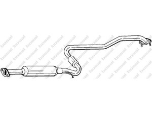 BOSAL 286-133 vidurinis duslintuvas 
 Išmetimo sistema -> Duslintuvas
20300-3J400, 20300-3J400KE, 20300-3J401