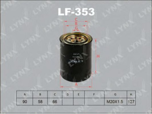 LYNXauto LF-353 kuro filtras
ME015254, ME035393, ME035829, ME240521