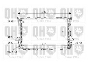 QUINTON HAZELL QER1574 radiatorius, variklio aušinimas 
 Aušinimo sistema -> Radiatorius/alyvos aušintuvas -> Radiatorius/dalys
4A0 121 251A, 4A0 121 251D
