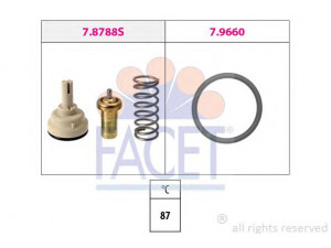 FACET 7.8788 termostatas, aušinimo skystis 
 Aušinimo sistema -> Termostatas/tarpiklis -> Thermostat