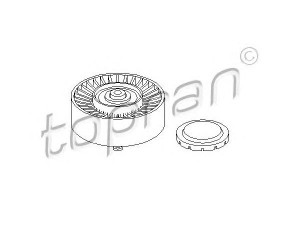TOPRAN 501 677 kreipiantysis skriemulys, V formos rumbuotas diržas 
 Diržinė pavara -> V formos rumbuotas diržas/komplektas -> Laisvasis/kreipiamasis skriemulys
1128 7 556 251, 7 556 251