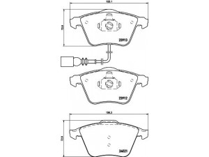 HELLA PAGID 8DB 355 015-971 stabdžių trinkelių rinkinys, diskinis stabdys 
 Techninės priežiūros dalys -> Papildomas remontas
8J0698151A, 8J0698151F, 8P0698151