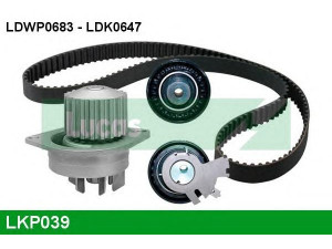 LUCAS ENGINE DRIVE LKP039 vandens siurblio ir paskirstymo diržo komplektas 
 Aušinimo sistema -> Vandens siurblys/tarpiklis -> Vandens siurblys