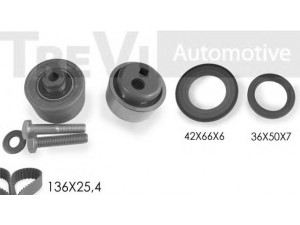 TREVI AUTOMOTIVE KD1046S paskirstymo diržo komplektas 
 Techninės priežiūros dalys -> Papildomas remontas