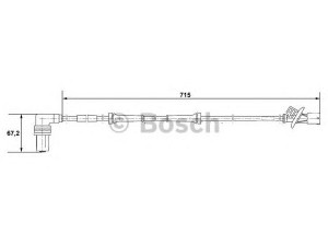 BOSCH 0 265 001 339 jutiklis, rato greitis 
 Elektros įranga -> Jutikliai
34 52 1 155 645, 34 52 1 180 228