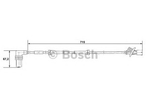 BOSCH 0 265 001 339 jutiklis, rato greitis 
 Elektros įranga -> Jutikliai
34 52 1 155 645, 34 52 1 180 228