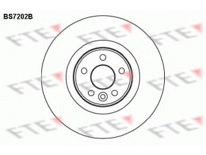 FTE BS7202B stabdžių diskas 
 Stabdžių sistema -> Diskinis stabdys -> Stabdžių diskas
30769057