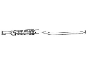 AKS DASIS SG40483 vidurinis duslintuvas 
 Išmetimo sistema -> Duslintuvas
852393