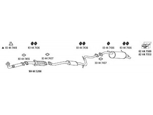 HJS Ma_47 išmetimo sistema 
 Išmetimo sistema -> Išmetimo sistema, visa