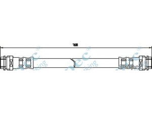 APEC braking HOS3092 stabdžių žarnelė 
 Stabdžių sistema -> Stabdžių žarnelės
1J0611775, 6Q0611775B, 6X0611775