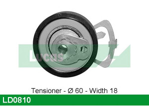 LUCAS ENGINE DRIVE LD0810 įtempiklio skriemulys, paskirstymo diržas
036109243F