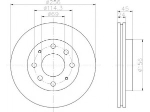 MINTEX MDC977 stabdžių diskas 
 Stabdžių sistema -> Diskinis stabdys -> Stabdžių diskas
MB407639, MB668107, MB668886, MB928994