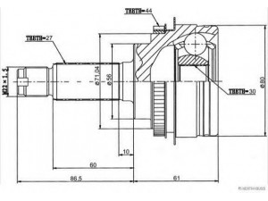MAGNETI MARELLI 600000063190 jungčių komplektas, kardaninis velenas
28021-AC200, 28021-AC220, 28094-AC070