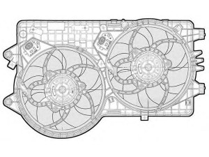 CTR 1209595 ventiliatorius, radiatoriaus 
 Aušinimo sistema -> Oro aušinimas
55701372, 55701372