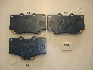 JAPANPARTS PA-254P didelio efektyvumo stabdžių trinkelių komplektas 
 Stabdžių sistema -> Didelio efektyvumo stabdžiai -> Didelio efektyvumo stabdžių trinkelės
04465YZZDJ, 04491-35190, 04491-60080