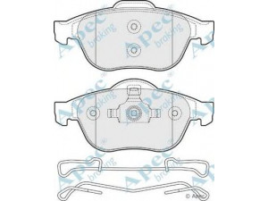 APEC braking PAD1685 stabdžių trinkelių rinkinys, diskinis stabdys 
 Techninės priežiūros dalys -> Papildomas remontas
410607613R, 7701206599, 7701206747