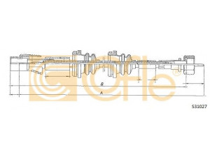 COFLE S31027 tachometro velenas 
 Dviratė transporto priemonės -> Kabeliai ir tachometro velenaai -> Tachometro velenas
191957803H