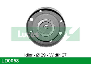 LUCAS ENGINE DRIVE LD0053 įtempiklio skriemulys, paskirstymo diržas
074109243K, 74109243