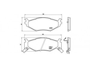 BREMBO P 11 007 stabdžių trinkelių rinkinys, diskinis stabdys 
 Techninės priežiūros dalys -> Papildomas remontas
44237115, 4423812, 4423822, K04423812
