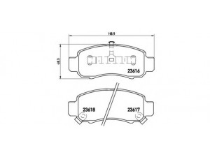 BREMBO P 28 033 stabdžių trinkelių rinkinys, diskinis stabdys 
 Techninės priežiūros dalys -> Papildomas remontas
06450S34000, 06450S3Y000, 45022S3Y020