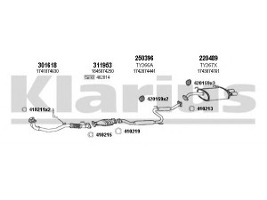 KLARIUS 900267E išmetimo sistema 
 Išmetimo sistema -> Išmetimo sistema, visa