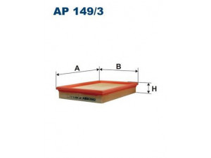 FILTRON AP149/3 oro filtras 
 Techninės priežiūros dalys -> Techninės priežiūros intervalai
036129620D, 036198620, 036129620D