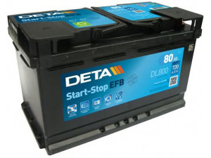 DETA DL800 starterio akumuliatorius; starterio akumuliatorius 
 Elektros įranga -> Akumuliatorius
28800-0R090, 51832154