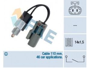 FAE 40800 jungiklis, atbulinės eigos žibintas 
 Elektros įranga -> Šviesų jungikliai/relės/valdymas -> Šviesų jungiklis/svirtis
1957276, 1961429, 32005-21U00, 32005-21U10