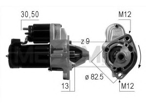 MESSMER 220004 starteris 
 Elektros įranga -> Starterio sistema -> Starteris
026 911 023 E, 026 911 023 EFX