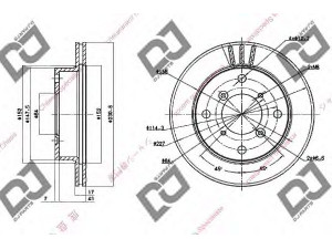 DJ PARTS BD1552 stabdžių diskas 
 Stabdžių sistema -> Diskinis stabdys -> Stabdžių diskas
55311-60B30, 55311-80F00, 55311-80F01