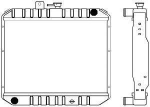 SAKURA  Automotive 1461-0242 radiatorius, variklio aušinimas