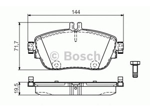 BOSCH 0 986 TB3 170 stabdžių trinkelių rinkinys, diskinis stabdys 
 Techninės priežiūros dalys -> Papildomas remontas
006 420 46 20, 006 420 47 20, 006 420 85 20