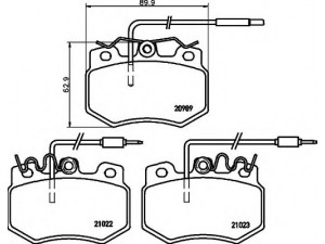 HELLA 8DB 355 015-511 stabdžių trinkelių rinkinys, diskinis stabdys 
 Techninės priežiūros dalys -> Papildomas remontas
425037, 425039, 425082, 425282