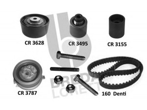 BREDA  LORETT KCD0791 paskirstymo diržo komplektas 
 Techninės priežiūros dalys -> Papildomas remontas
038109244J, 03G109244, 03L 198 119