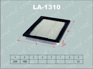 LYNXauto LA-1310 oro filtras 
 Techninės priežiūros dalys -> Techninės priežiūros intervalai
17220-P2A-000, 17220-P2A-003, 17220-P2A-005