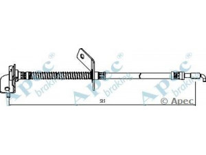 APEC braking HOS4006 stabdžių žarnelė 
 Stabdžių sistema -> Stabdžių žarnelės
587312L000, 587311H000, 587311M000