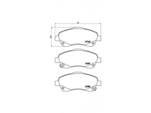 BREMBO P 83 046 stabdžių trinkelių rinkinys, diskinis stabdys 
 Techninės priežiūros dalys -> Papildomas remontas
0446505130, 0446505131, 0446505140
