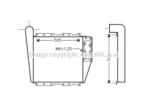 AVA QUALITY COOLING MN4066 tarpinis suslėgto oro aušintuvas, kompresorius
81061300001, 81061300005, 81061300028