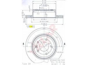 VILLAR 628.1959 stabdžių diskas 
 Dviratė transporto priemonės -> Stabdžių sistema -> Stabdžių diskai / priedai
C2C41251, JLM11904, JLM12428, JLM20342
