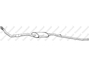 BOSAL 288-815 priekinis duslintuvas 
 Išmetimo sistema -> Duslintuvas
1703.92