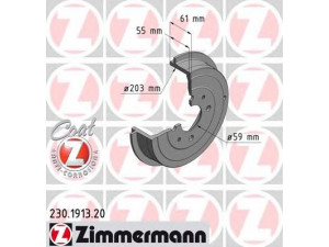 ZIMMERMANN 230.1913.20 stabdžių būgnas 
 Stabdžių sistema -> Būgninis stabdys -> Stabdžių būgnas
518 22 458, 519 16 180, 608 13 016